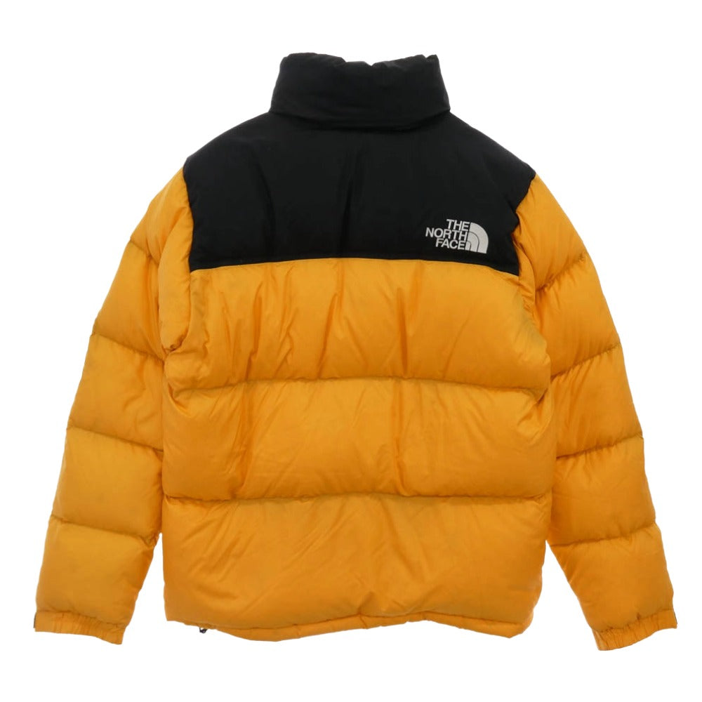 THE NORTH FACE ノースフェイス ND91841 NUPTSE JACKET ヌプシ ダウン ジャケット イエロー系 ブラック系 L【中古】