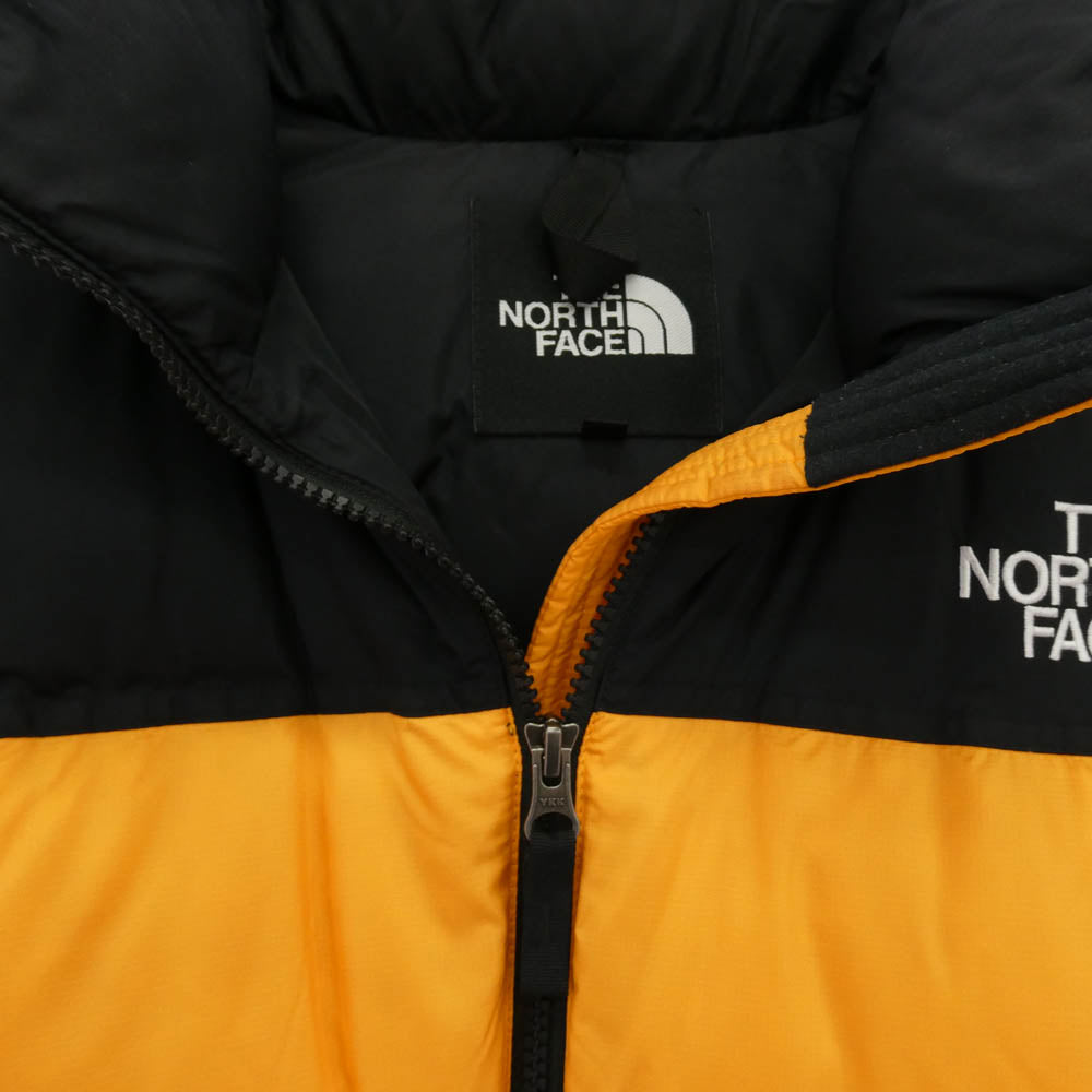 THE NORTH FACE ノースフェイス ND91841 NUPTSE JACKET ヌプシ ダウン ジャケット イエロー系 ブラック系 L【中古】