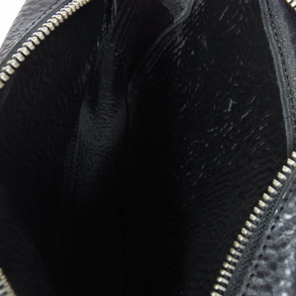 CALEE キャリー CL-25SS015LE STUDS LEATHER SHOULDER BAG BOX TYPE スタッズ レザー ショルダーバッグ ブラック系【美品】【中古】