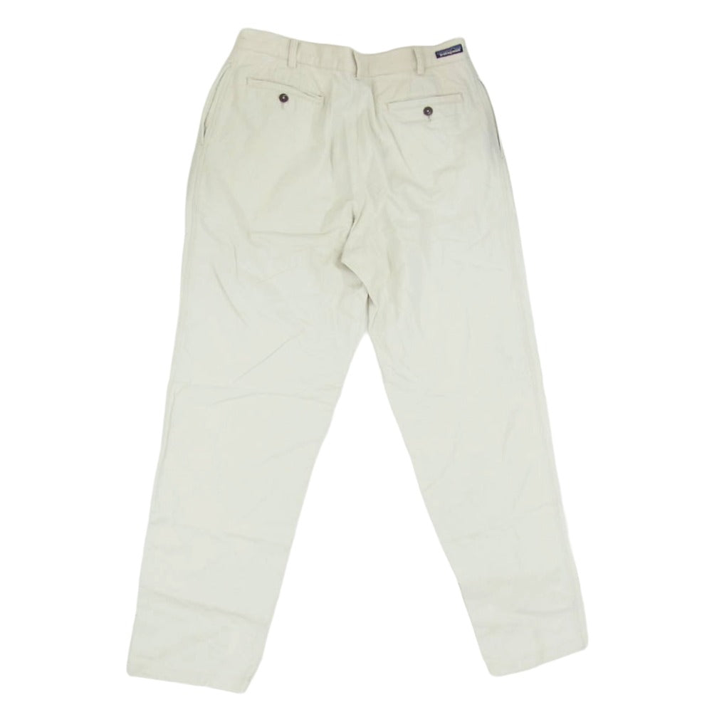patagonia パタゴニア S8 55453 2タック オーガニック コットン パンツ オフホワイト系 34【中古】