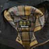 Barbour バブアー Checked lining hooded SL Bedale jacket オイルド フーデッド SL ビデイル ジャケット ネイビー系 40【中古】