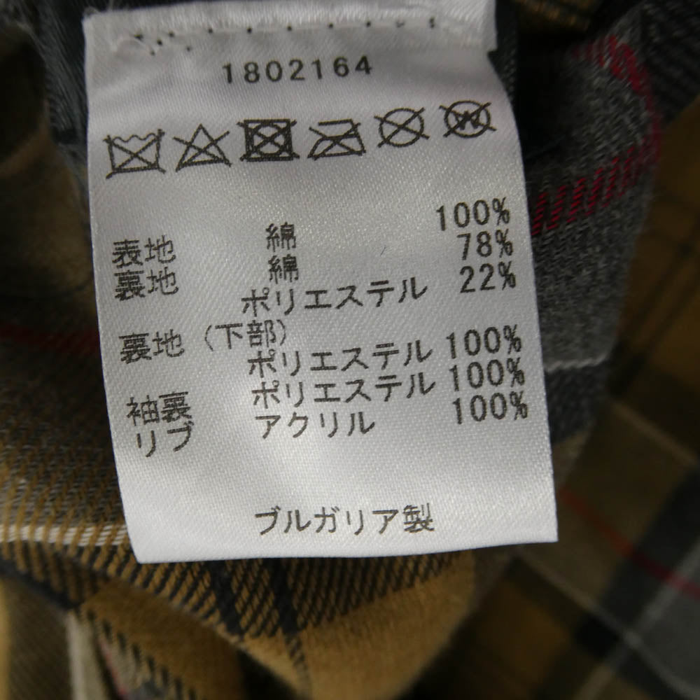 Barbour バブアー Checked lining hooded SL Bedale jacket オイルド フーデッド SL ビデイル ジャケット ネイビー系 40【中古】
