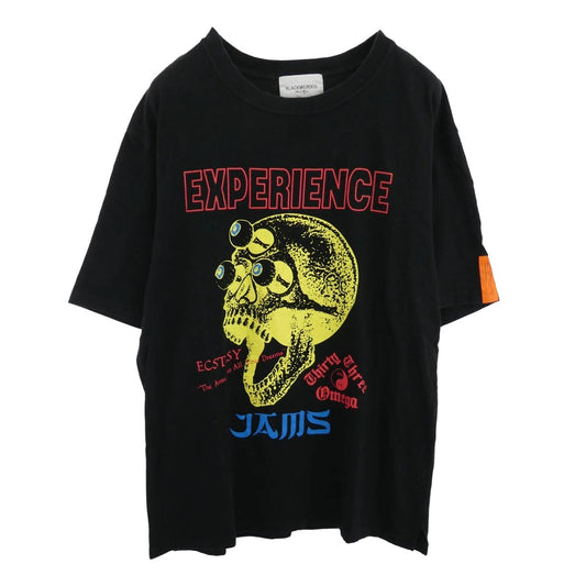 ブラックウィドー 22AW-TS04 クルーネック コットン 半袖Tシャツ ブラック系 L【中古】