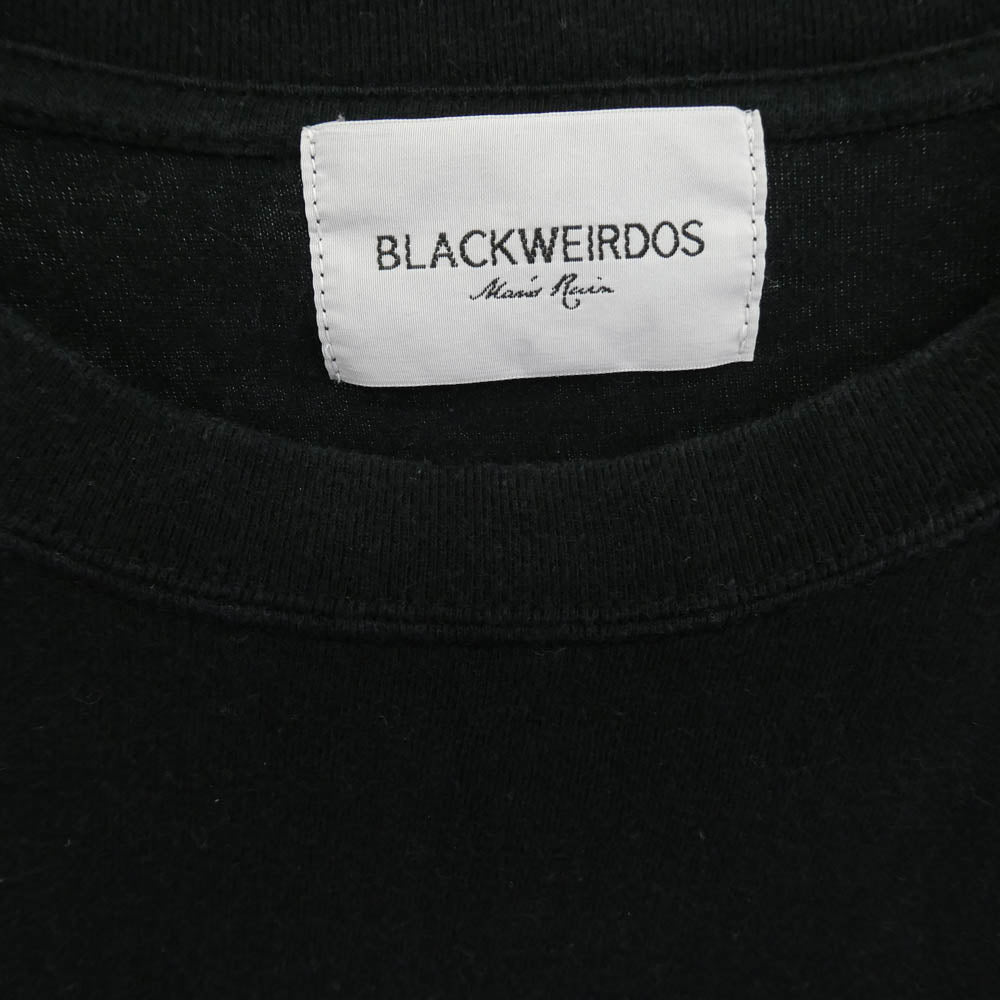 ブラックウィドー 22AW-TS04 クルーネック コットン 半袖Tシャツ ブラック系 L【中古】