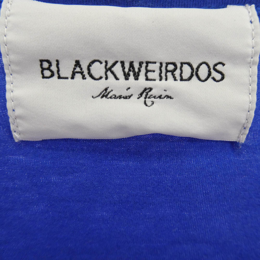 ブラックウィドー 18SS-TS01 クルーネック コットン 半袖Tシャツ ブルー系 L【中古】