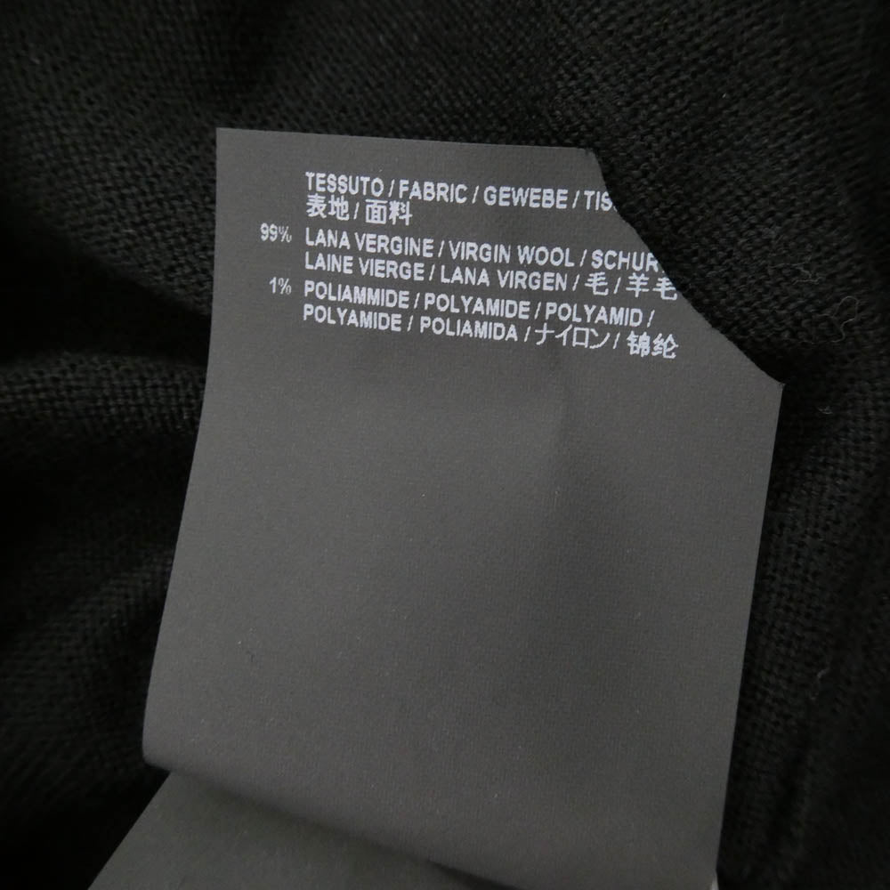 BALENCIAGA バレンシアガ 524992 T1439 1000 背面ロゴ バージンウール ニット セーター ブラック系 S【美品】【中古】