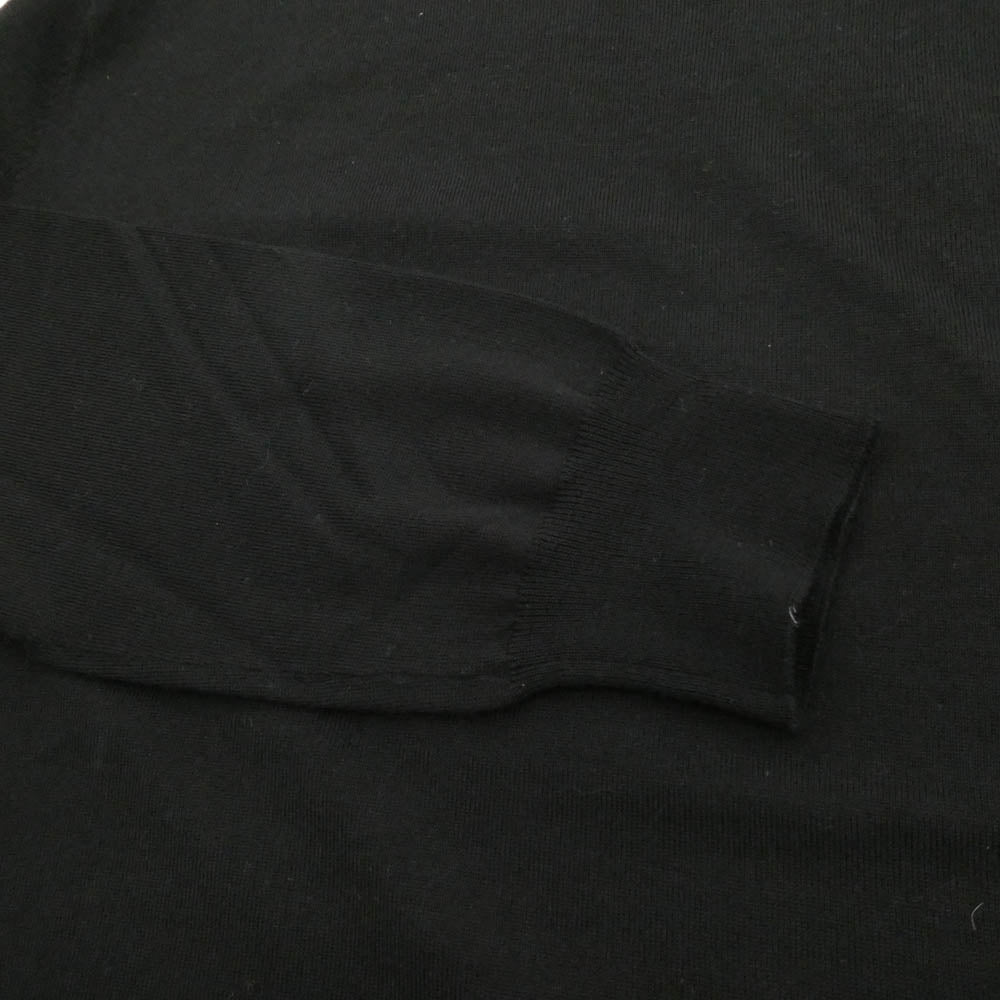 BALENCIAGA バレンシアガ 524992 T1439 1000 背面ロゴ バージンウール ニット セーター ブラック系 S【美品】【中古】