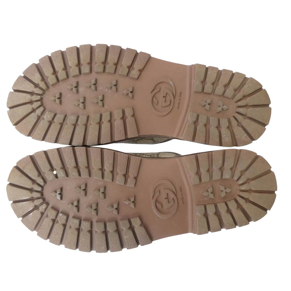 GUCCI グッチ 655571 GGスプリーム ホースビット ホースビット ミュール ブラウン系 10【中古】