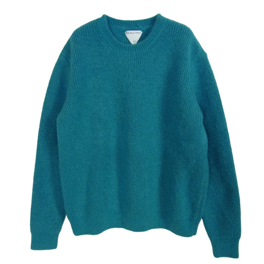 BOTTEGAVENETA ボッテガヴェネタ 680181 V1D90 Knitted Sweater モヘア ニットセーター 青緑系 XL【極上美品】【中古】