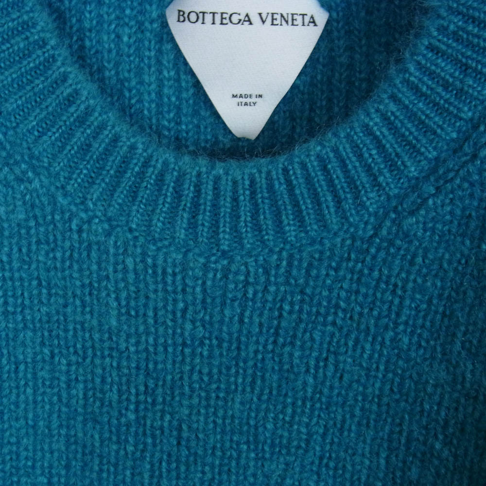 BOTTEGAVENETA ボッテガヴェネタ 680181 V1D90 Knitted Sweater モヘア ニットセーター 青緑系 XL【極上美品】【中古】