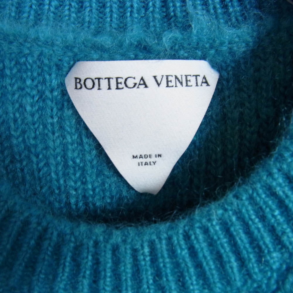 BOTTEGAVENETA ボッテガヴェネタ 680181 V1D90 Knitted Sweater モヘア ニットセーター 青緑系 XL【極上美品】【中古】