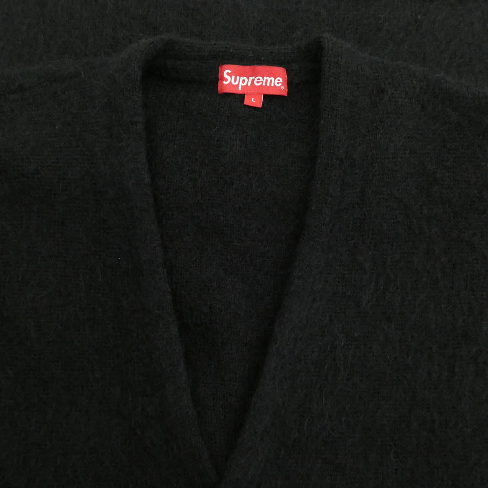 Supreme シュプリーム 20AW brushed mohair cardigan ブラッシュド モヘア カーディガン ブラック系 L【中古】
