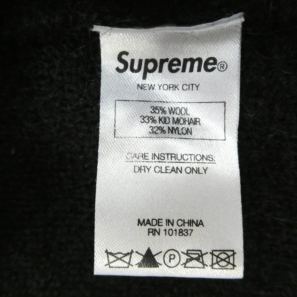 Supreme シュプリーム 20AW brushed mohair cardigan ブラッシュド モヘア カーディガン ブラック系 L【中古】