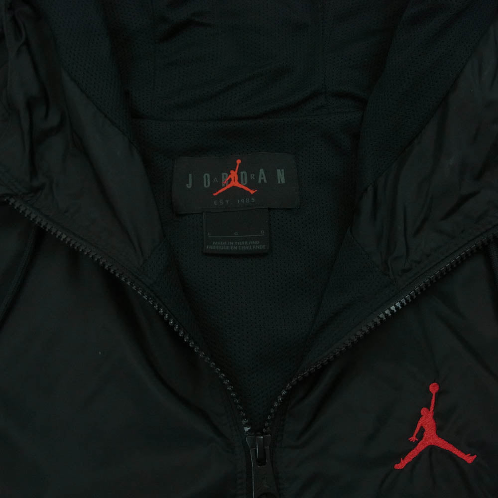 NIKE ナイキ DA9833-010 Jordan ジョーダン ウインドブレーカー ジップアップ ナイロン ジャケット ブラック系 レッド系 L【中古】