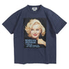 TOY'S McCOY トイズマッコイ TMC2313 M.MONROE TEE A SMILS IS THE BEST MAKE UP マリリンモンロー プリント Tシャツ 半袖カットソー ダークネイビー系 M【中古】