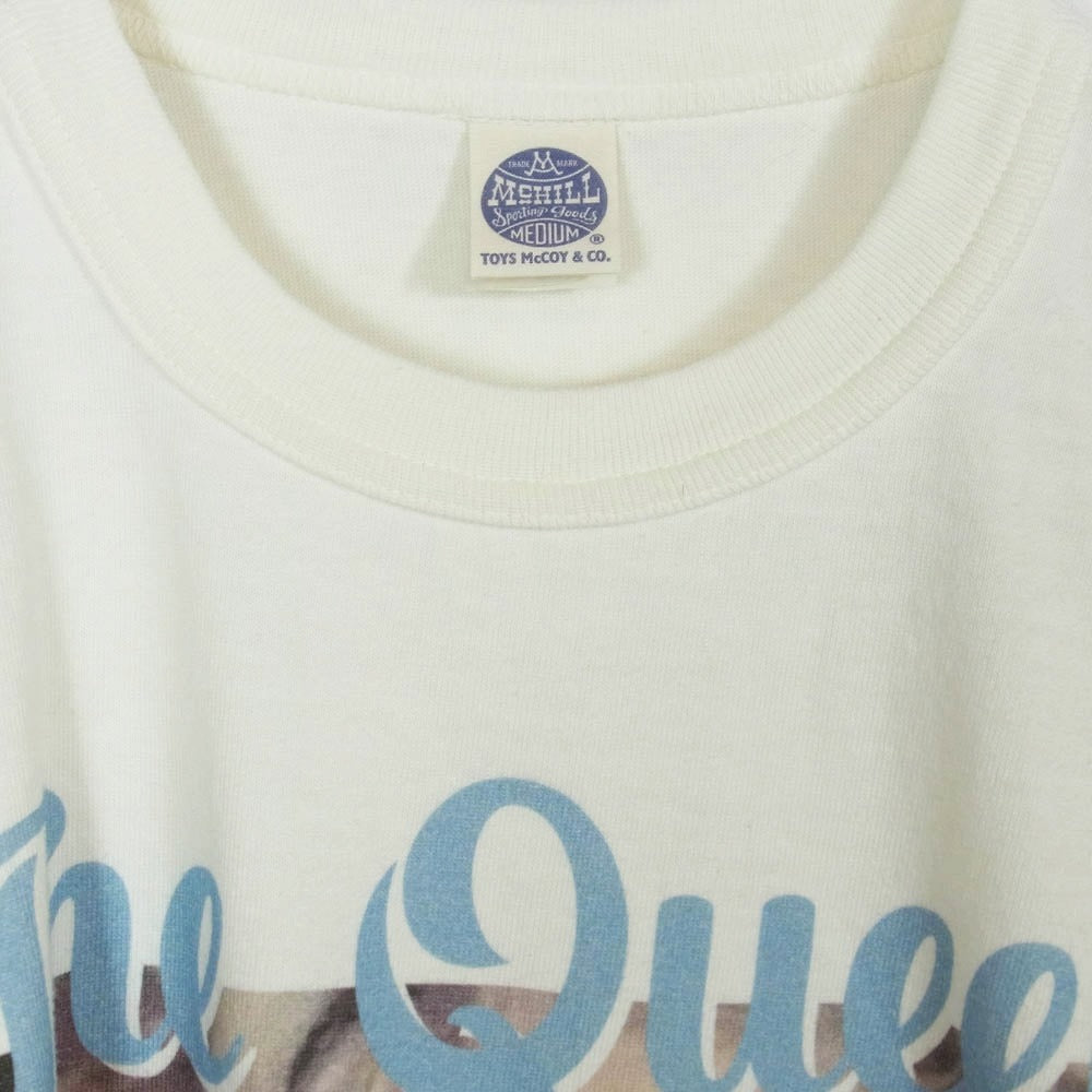 TOY'S McCOY トイズマッコイ TMC2414 MARILYN MONROE TEE THE QUEEN OF HOLLYWOOD マリリンモンロー プリント Tシャツ 半袖カットソー オフホワイト系 M【中古】