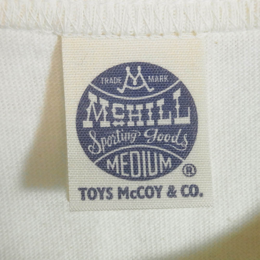 TOY'S McCOY トイズマッコイ TMC2414 MARILYN MONROE TEE THE QUEEN OF HOLLYWOOD マリリンモンロー プリント Tシャツ 半袖カットソー オフホワイト系 M【中古】