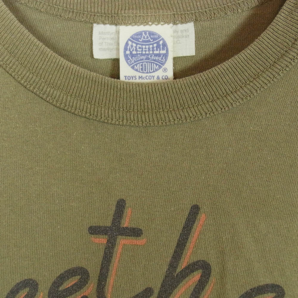 TOY'S McCOY トイズマッコイ TMC2210 MARILYN MONROE Sweetheart マリリンモンロー プリント Tシャツ 半袖カットソー カーキ系 M【中古】