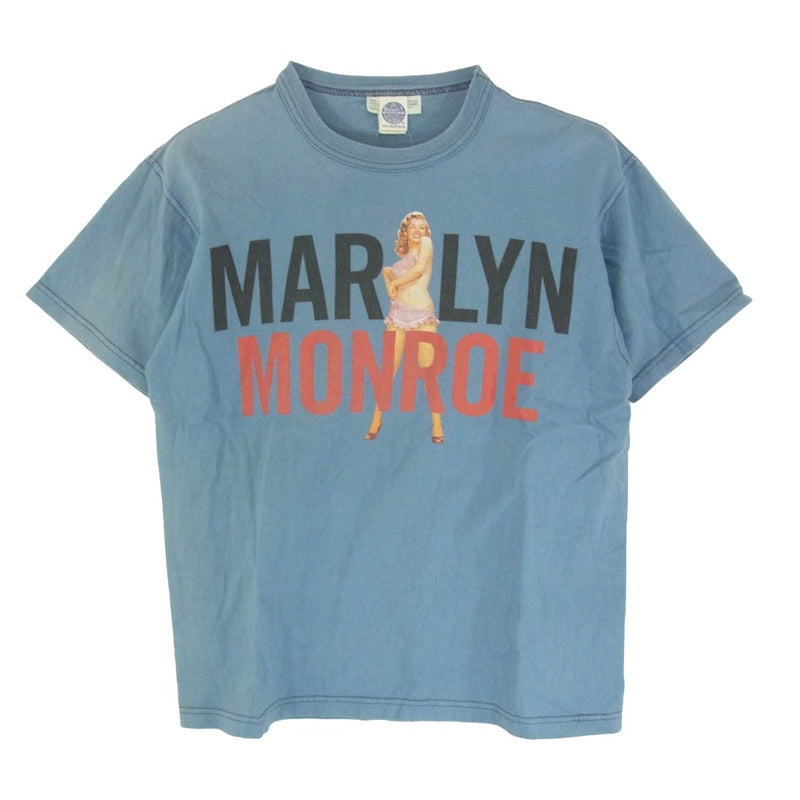 TOY'S McCOY トイズマッコイ TMC2310 PIN UP GIRL マリリンモンロー プリント Tシャツ 半袖カットソー ブルー系 M【中古】