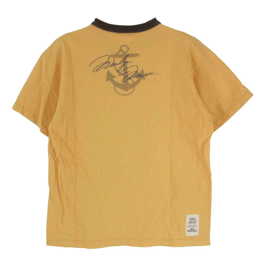 TOY'S McCOY トイズマッコイ TMC2027 MARILYN MONROE TEE MISS TORPEDO マリリンモンロー プリント Tシャツ 半袖カットソー【中古】