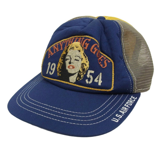 TOY'S McCOY トイズマッコイ TMA2212 M.MONROE ANYTHING GOES マリリンモンロー 刺繍 メッシュキャップ 帽子 ネイビー系【中古】