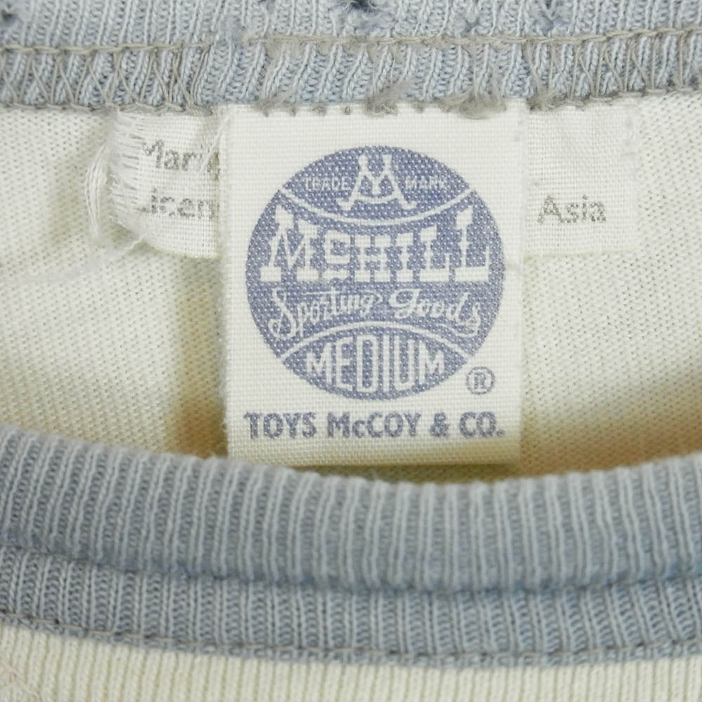 TOY'S McCOY トイズマッコイ TMC1851 MARILYN MONROE USO Tour マリリンモンロー プリント 長袖カットソー アイボリー ベージュ系 M【中古】