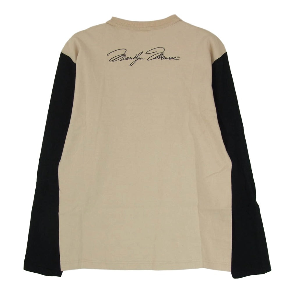 TOY'S McCOY トイズマッコイ TMC2453 MARILYN MONROE OH・MARILYN マリリンモンロー プリント 長袖カットソー アイボリー ベージュ系 M【中古】