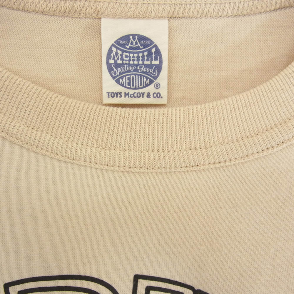 TOY'S McCOY トイズマッコイ TMC2453 MARILYN MONROE OH・MARILYN マリリンモンロー プリント 長袖カットソー アイボリー ベージュ系 M【中古】