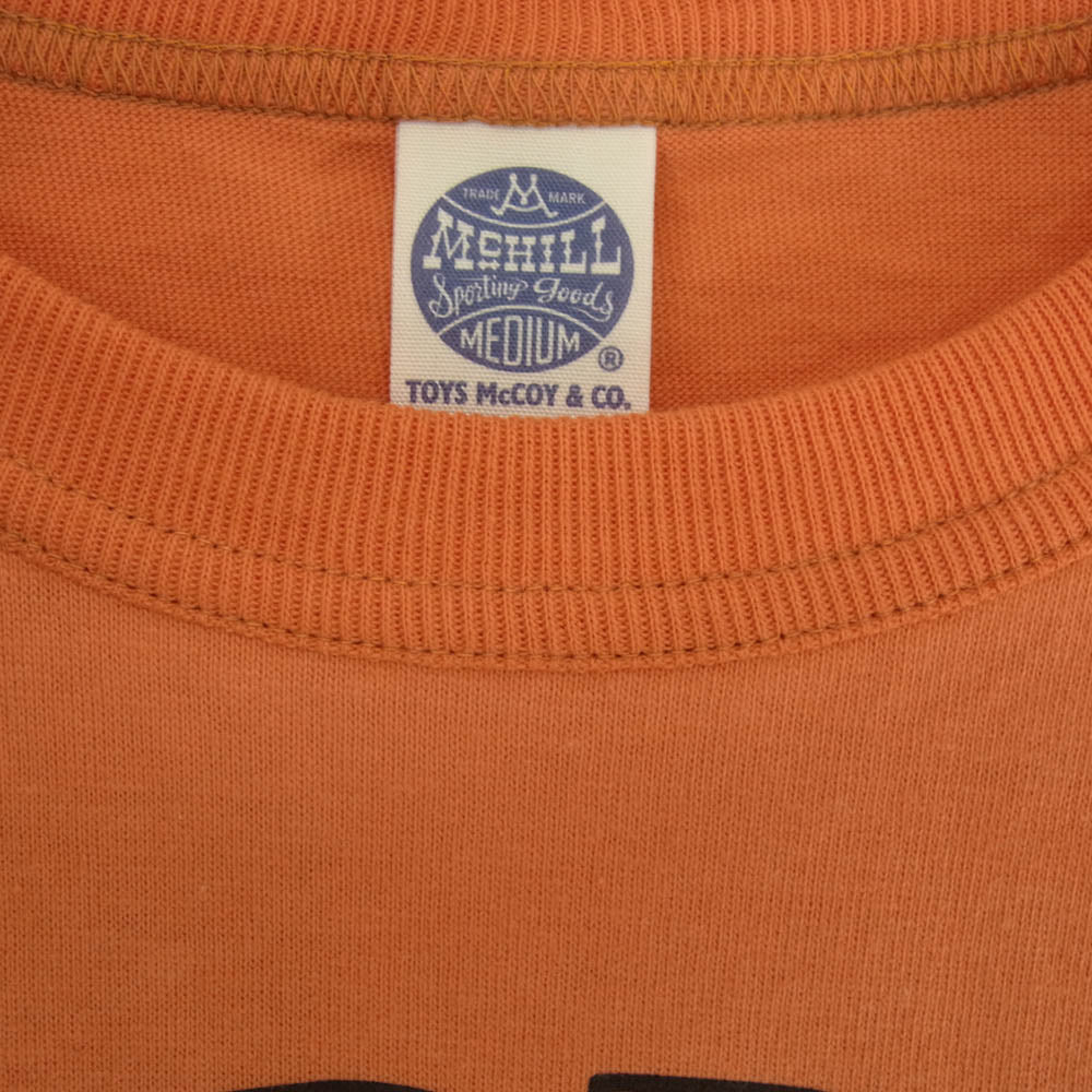 TOY'S McCOY トイズマッコイ TMC2453 MARILYN MONROE OH・MARILYN マリリンモンロー プリント 長袖カットソー オレンジ オレンジ系 M【中古】