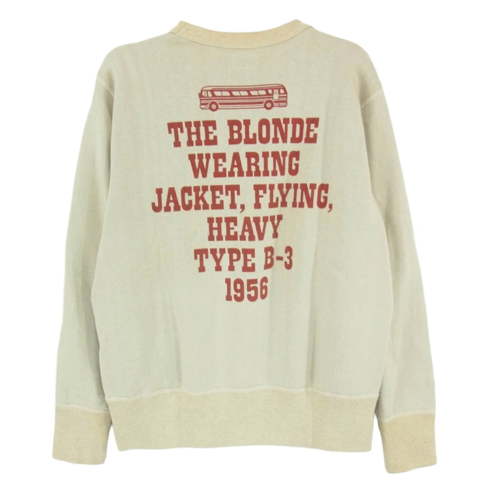 TOY'S McCOY トイズマッコイ TMC2267 THE BLONDE GRACE'S DINER マリリン・モンロー プリント スウェット トレーナー ベージュ ベージュ系 38【中古】