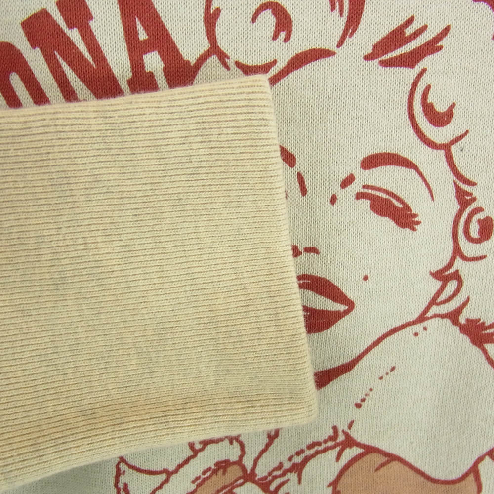 TOY'S McCOY トイズマッコイ TMC2267 THE BLONDE GRACE'S DINER マリリン・モンロー プリント スウェット トレーナー ベージュ ベージュ系 38【中古】