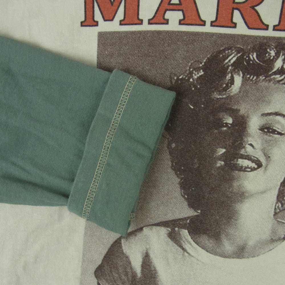 TOY'S McCOY トイズマッコイ TMC2356 MARILYN MONROE U.S.S.HENLEY マリリンモンロー プリント 長袖 カットソー ベージュ系 グリーン系 M【中古】