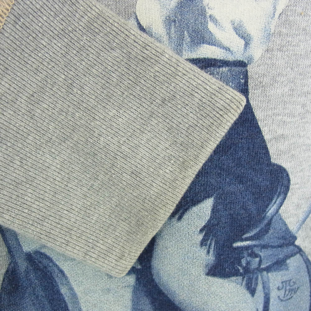 TOY'S McCOY トイズマッコイ TMC1952 FLAT SEAMER SWEAT SHIRT MARILYN MONROE WILD HORSES マリリン・モンロー プリント スウェット トレーナー グレー グレー系 38【中古】