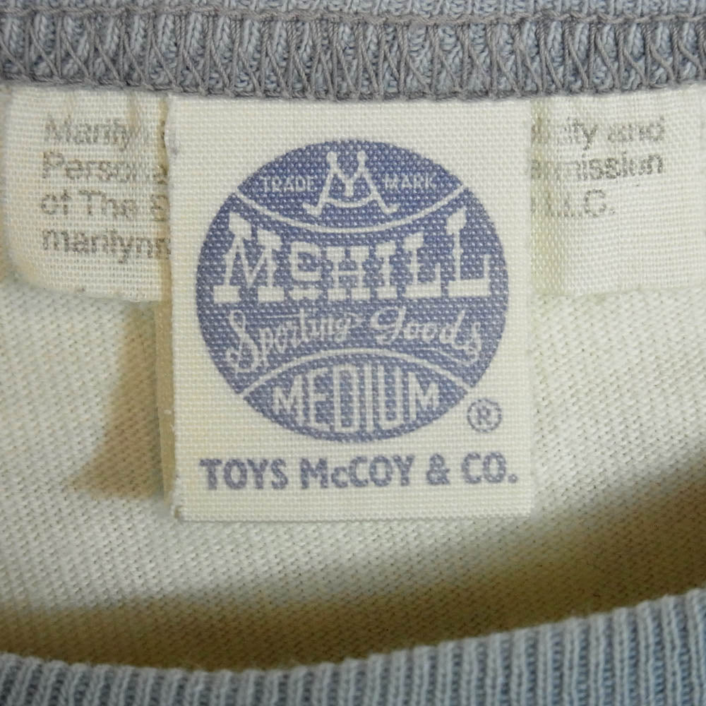 TOY'S McCOY トイズマッコイ MILITARY LONG SLEEVE TEE M.MONROE U.S.S.BENNINGTON マリリンモンロー プリント 長袖カットソー ベージュ系 M【中古】