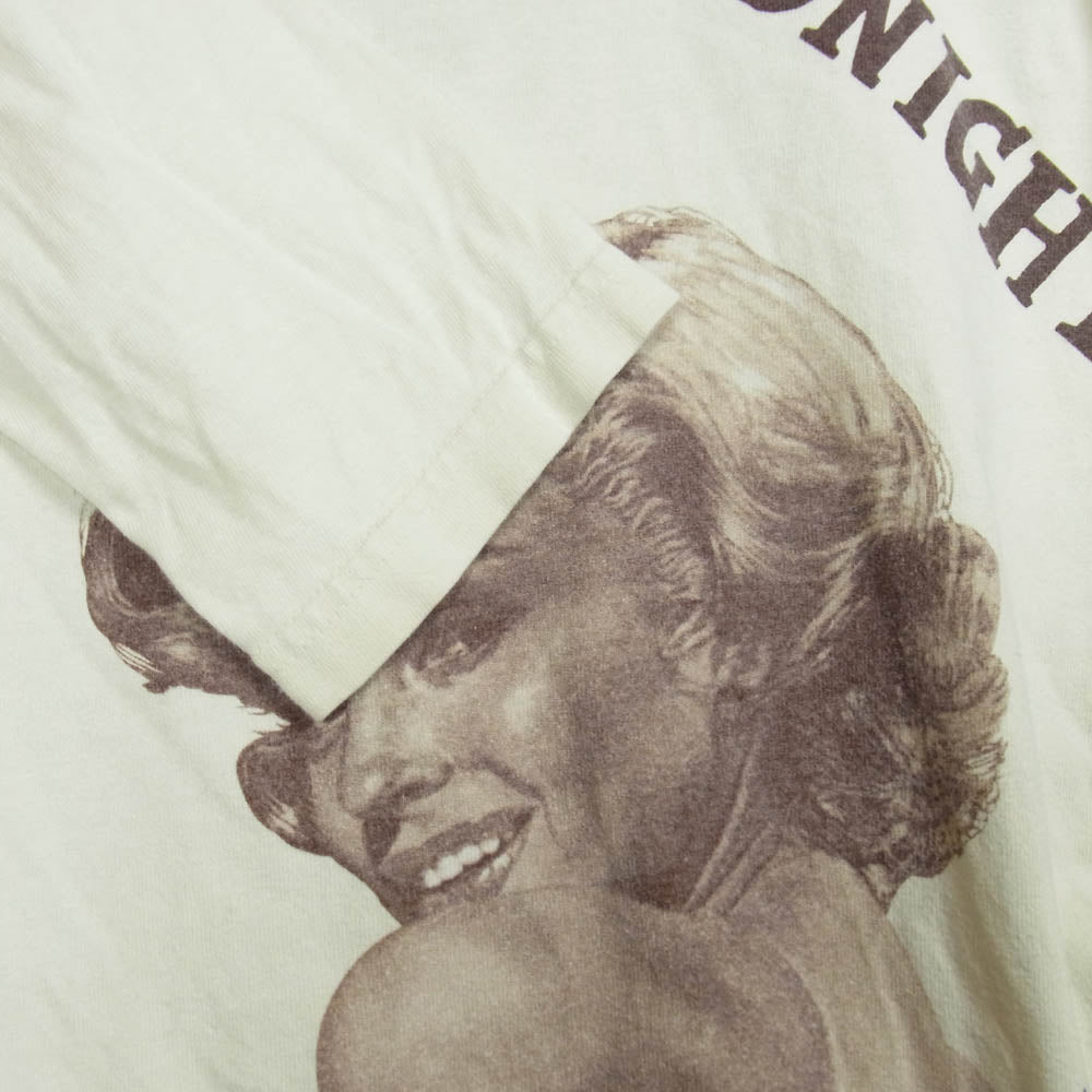 TOY'S McCOY トイズマッコイ MILITARY LONG SLEEVE TEE M.MONROE U.S.S.BENNINGTON マリリンモンロー プリント 長袖カットソー ベージュ系 M【中古】