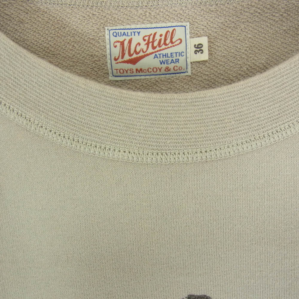 TOY'S McCOY トイズマッコイ TMC2358 エニシング・ゴーズ マリリン・モンロー プリント スウェット トレーナー ベージュ ベージュ系 36【中古】