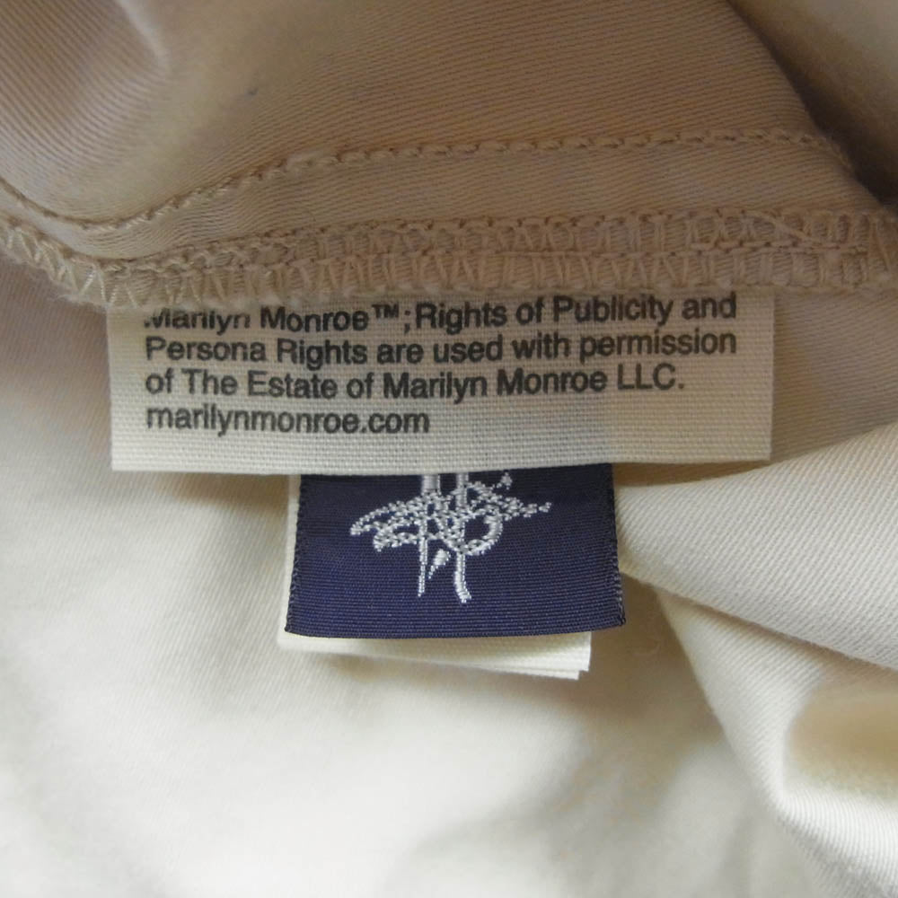 TOY'S McCOY トイズマッコイ TMS1907 SATIN WESTERN SHIRTMARILYN MONROE WILD HORSES マリリン・モンロー プリント ウエスタンシャツ ベージュ系 15【中古】