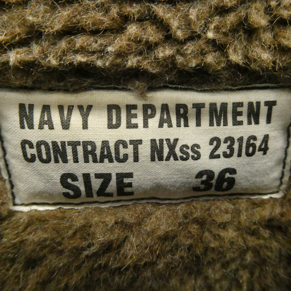 TOY'S McCOY トイズマッコイ TMJ1823 N-1 DECK JKT U.S.S. HENLEY MARILYN MONROE MISS TORPEDO マリリン・モンロー ジップアップ デッキジャケット ブラック系 36【中古】