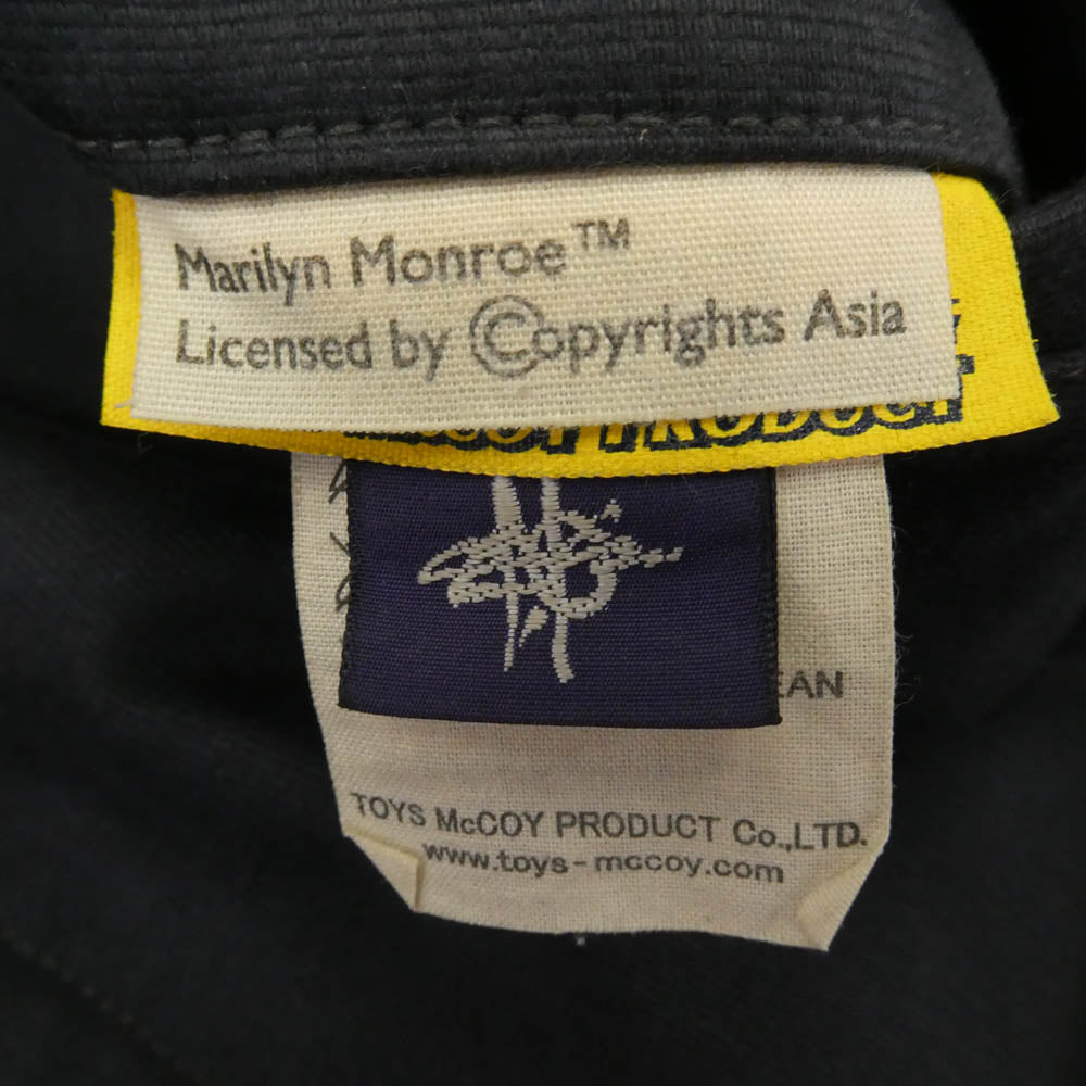 TOY'S McCOY トイズマッコイ TMJ1823 N-1 DECK JKT U.S.S. HENLEY MARILYN MONROE MISS TORPEDO マリリン・モンロー ジップアップ デッキジャケット ブラック系 36【中古】