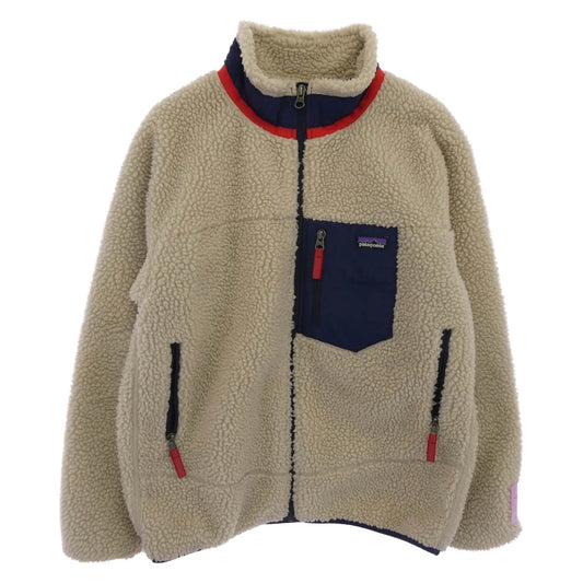 patagonia パタゴニア 18AW STY65625FA18 RETRO-X キッズ レトロX フリース ジャケット ライトベージュ系 XL【中古】