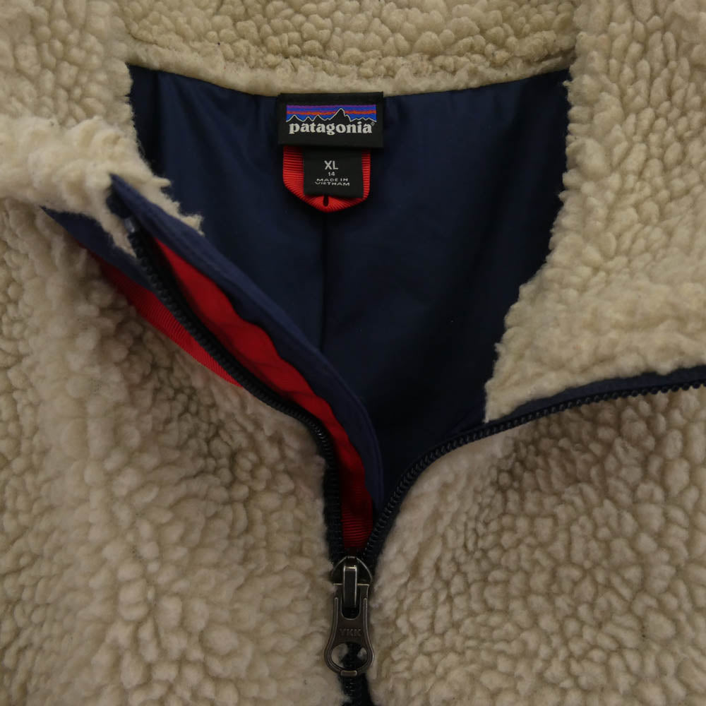 patagonia パタゴニア 18AW STY65625FA18 RETRO-X キッズ レトロX フリース ジャケット ライトベージュ系 XL【中古】