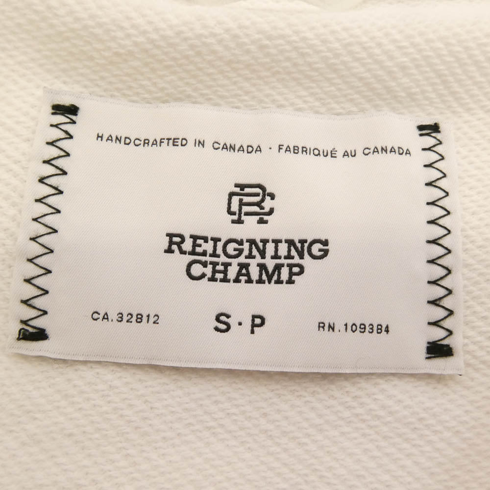 REIGNING CHAMP レイニングチャンプ クルーネック 長袖 Tシャツ スウェット ホワイト系 S【中古】