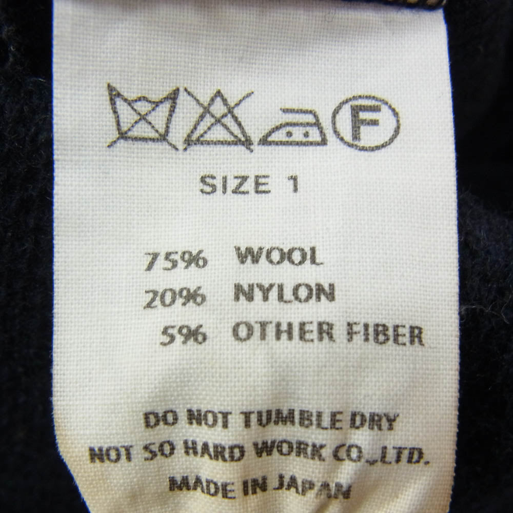 ティーエスエス ウール イージー ニットパンツ スウェットパンツ ネイビー系 1【中古】