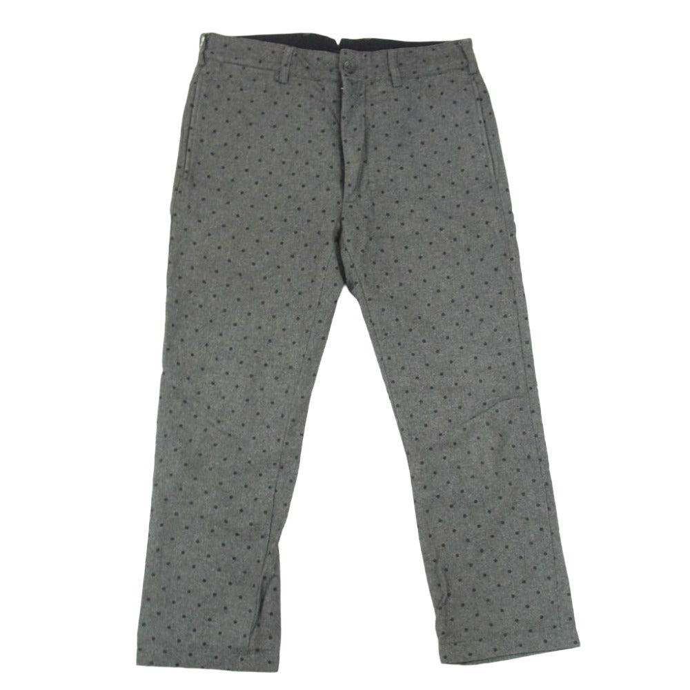 Engineered Garments エンジニアードガーメンツ シンチバック ドット柄 ストレート ウール スラックスパンツ グレー系 30【中古】