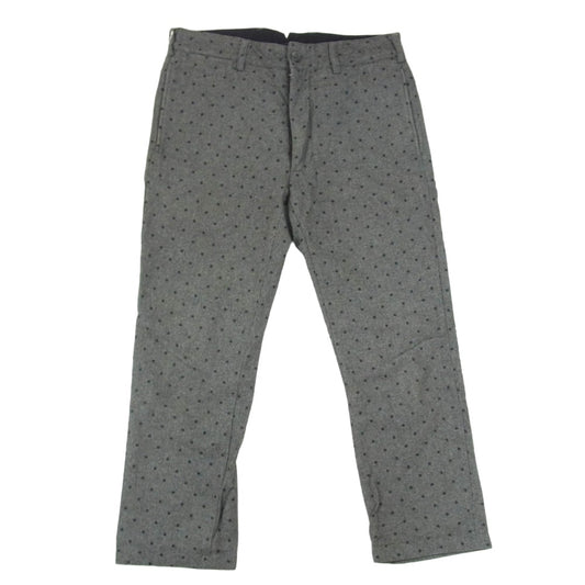 Engineered Garments エンジニアードガーメンツ シンチバック ドット柄 ストレート ウール スラックスパンツ グレー系 30【中古】