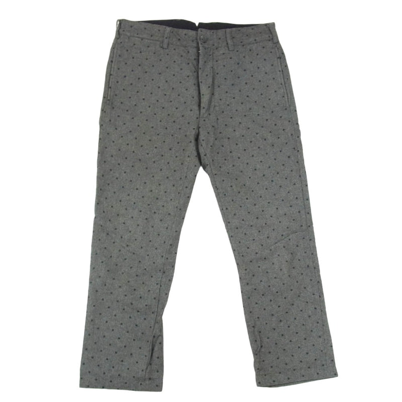 Engineered Garments エンジニアードガーメンツ シンチバック ドット柄 ストレート ウール スラックスパンツ グレー系 30【中古】