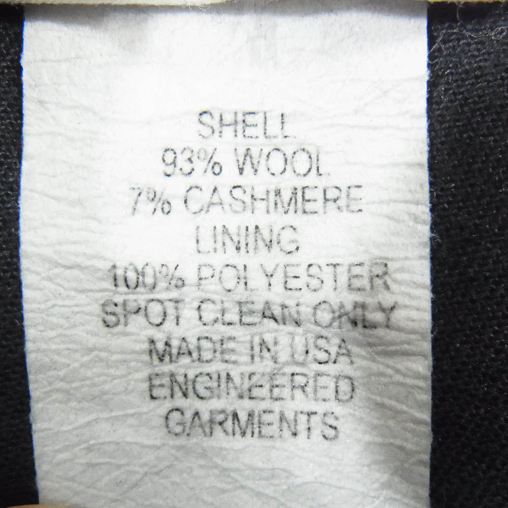 Engineered Garments エンジニアードガーメンツ シンチバック ドット柄 ストレート ウール スラックスパンツ グレー系 30【中古】