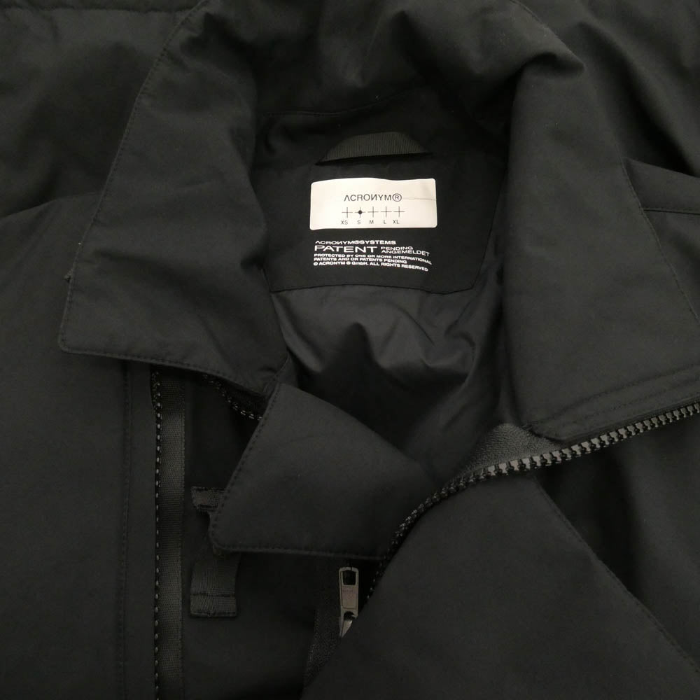 ACRONYM アクロニウム 21AW J68-PL 2L GORE-TEX INFINIUM WINDSTOPPER ゴアテックス インフィニウム 中綿 ジャケット ブラック系 S【中古】