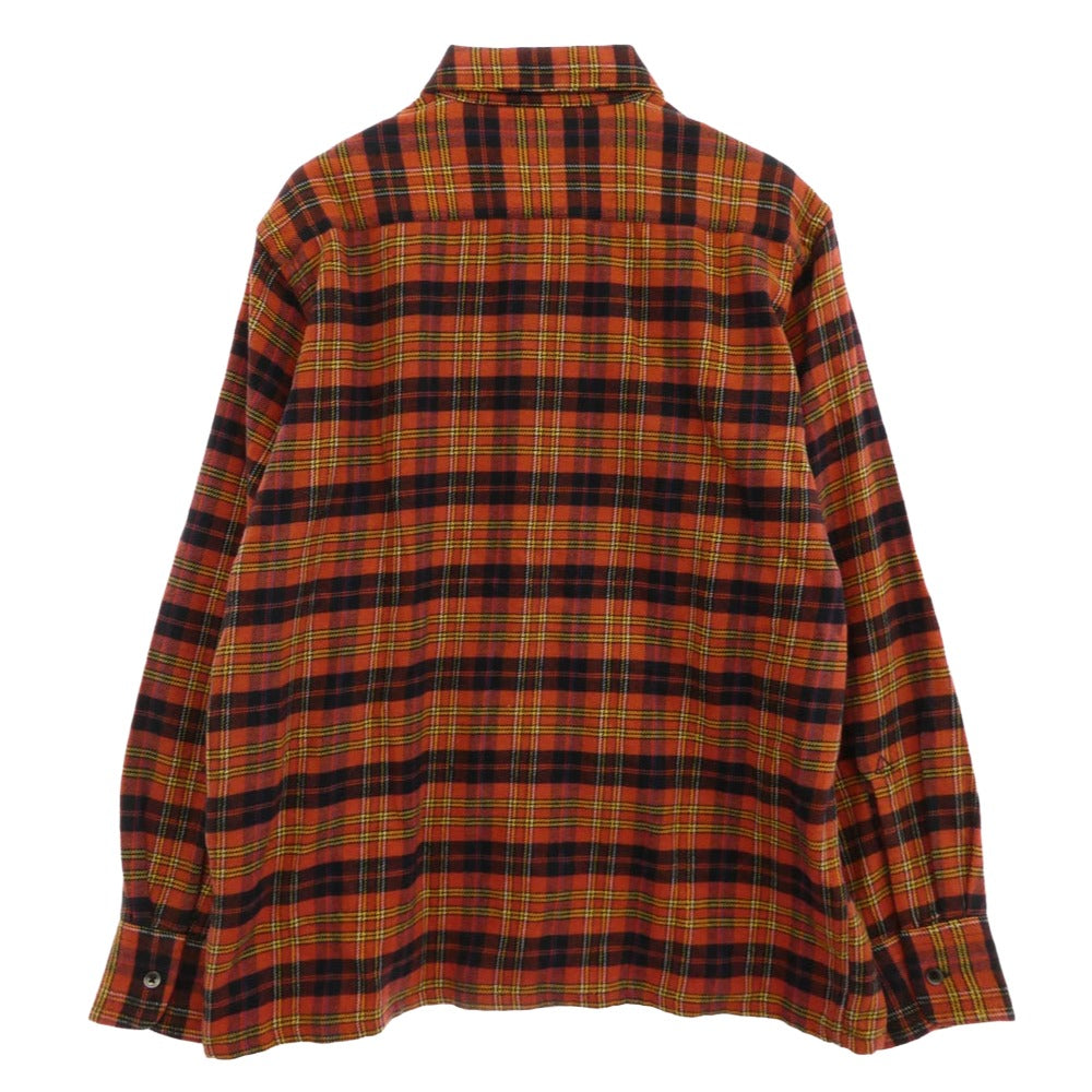 South2 West8 サウスツーウェストエイト LQ747 6 Pocket Shirt オープンカラー ポケット 長袖 チェック シャツ レッド系 S【中古】