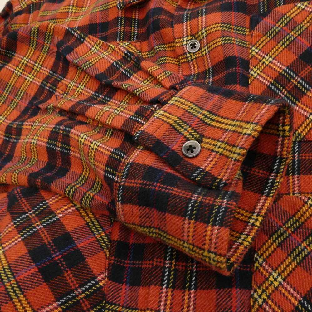 South2 West8 サウスツーウェストエイト LQ747 6 Pocket Shirt オープンカラー ポケット 長袖 チェック シャツ レッド系 S【中古】